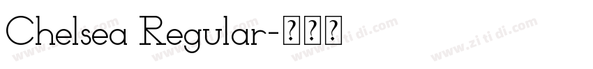 Chelsea Regular字体转换
